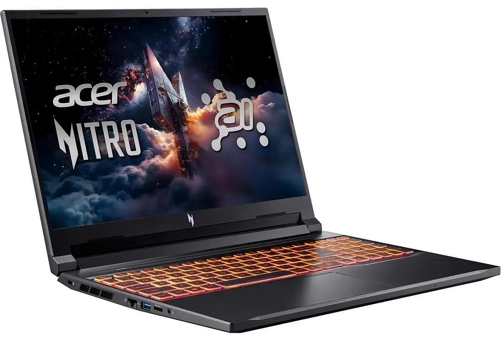 Ноутбук Acer Nitro V 16 AI ANV16-42-R0S5 (16 FHD IPS 180 Hz, Ryzen 5 240, 16 GB, 512 SSD, RTX 3050, DOS) Black (NH.U1KEU.008) - фото 2