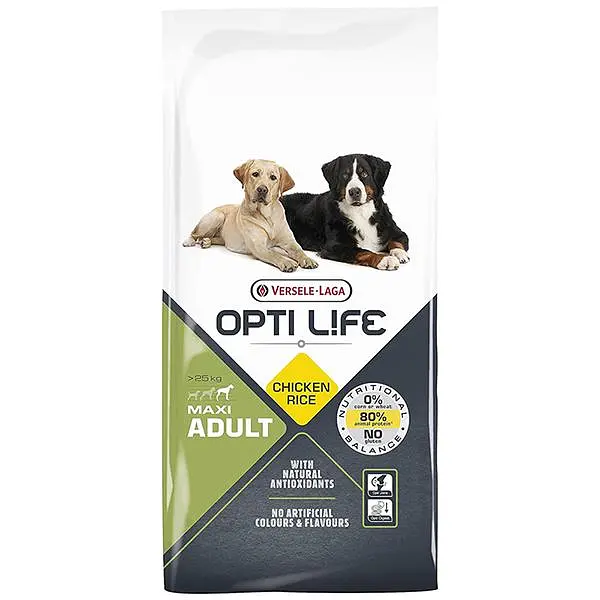Сухий суперпреміум корм Opti Life Adult Maxi Опті Лайф для дорослих собак великих порід, Курка 12.5 кг (311400)