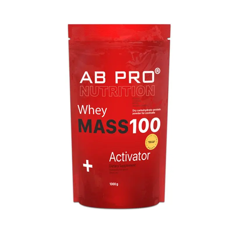 Гейнер AB Pro Mass 100 Whey Activator, 1 кг - Шоколад