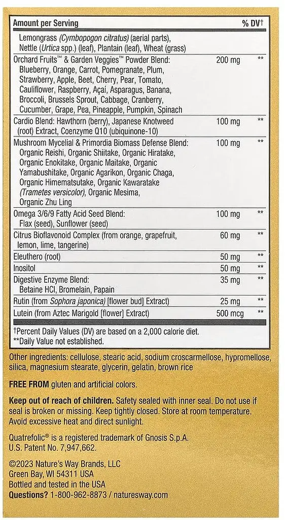 Витамины и минералы Nature's Way Alive! Max3 Potency No Added Iron, 90 таблеток - фото 3