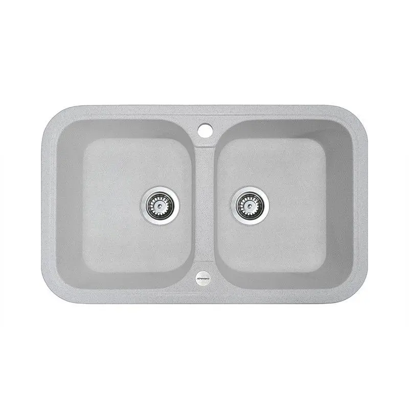 Кухонна мийка Adamant TWINS old stone 765x470x190 мм, 2 повнорозмірні чаші 76,5 см