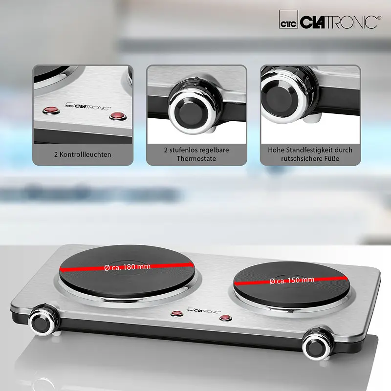 Електроплита Clatronic DKP 3668 - фото 3