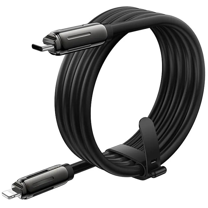 Дата кабель Hoco U136 Prize Type-C to Lightning 27W (1.2m) Black - фото 4