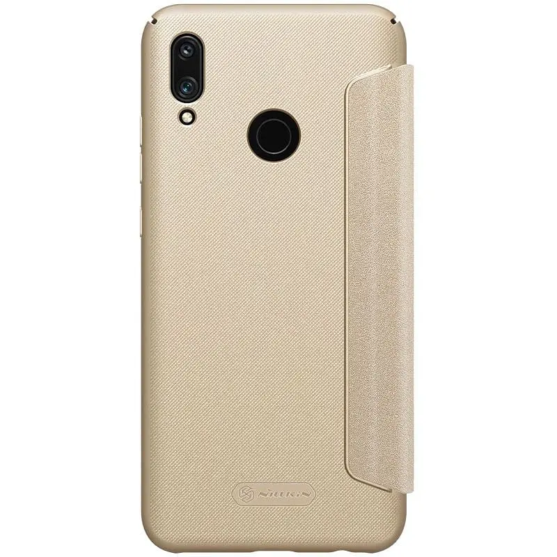 Чехол-книжка Nillkin Sparkle Leather Case HuAwei P Smart 2019 Gold - фото 2