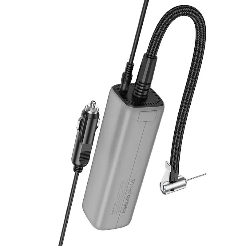 Автомобільний насос Borofone FC1 Air Pump Black Gray - фото 7