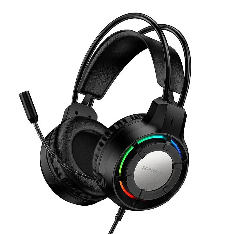 Навушники ігрові BOROFONE BO112 Wave gaming headphones чорний - фото 3