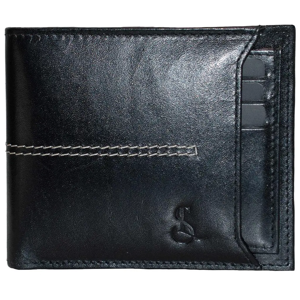 Портмоне мужское кожаное Semi Line RFID Black (P8267-0) - фото 5