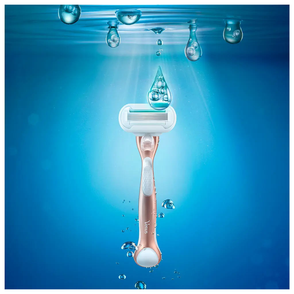 Жіноча бритва Gillette Venus Extra Smooth Sensitive Rosegold з 3 змінними касетами - фото 5