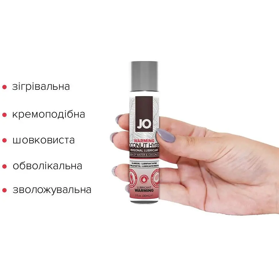 Розігрівальний крем-змазка з кокосовою олією System JO Coconut Hybrid Warming (30 мл) - фото 2