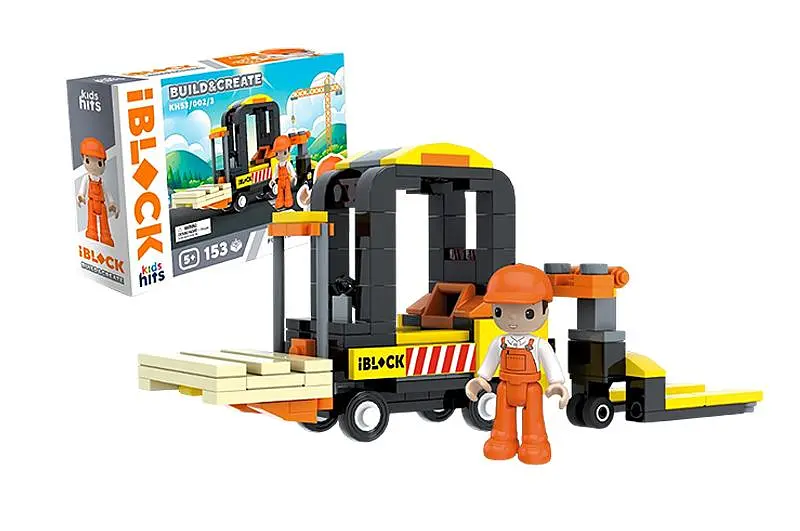 Конструктор Kids hits IBLOCK JUNIOR KH53/002/3 153 подітий, короб. 24x6x16см