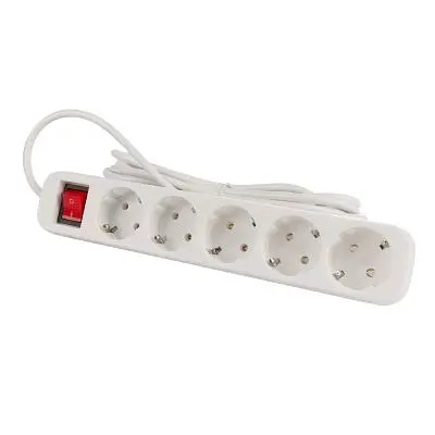 Мережевий фільтр живлення ColorWay (CW-PSEA53W), 5 розеток/ 3M white (CW-PSEA53W) - фото 3