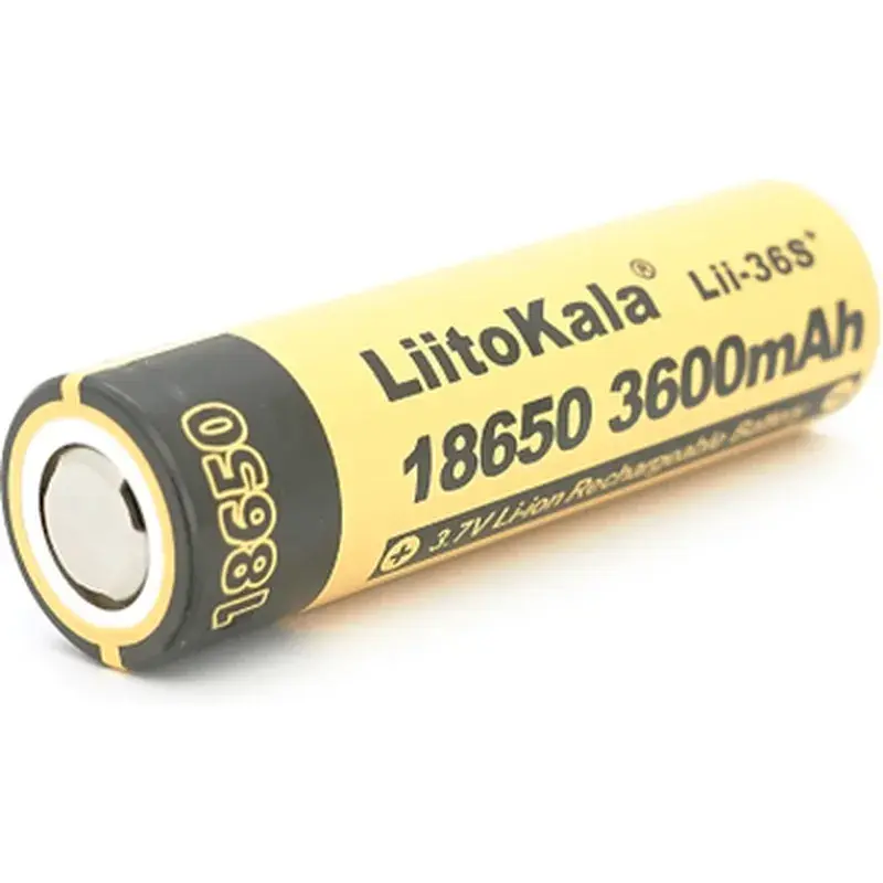 Акумулятор 18650 3600mAh, 3.7V(2.75-4.2V) Liitokala (Lii-36S+) - фото 2