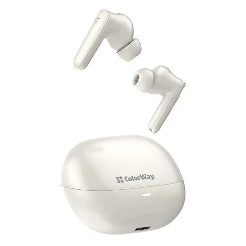 Навушники бездротові Earbuds TWS 1, Beige ColorWay teh0020128 - фото 6