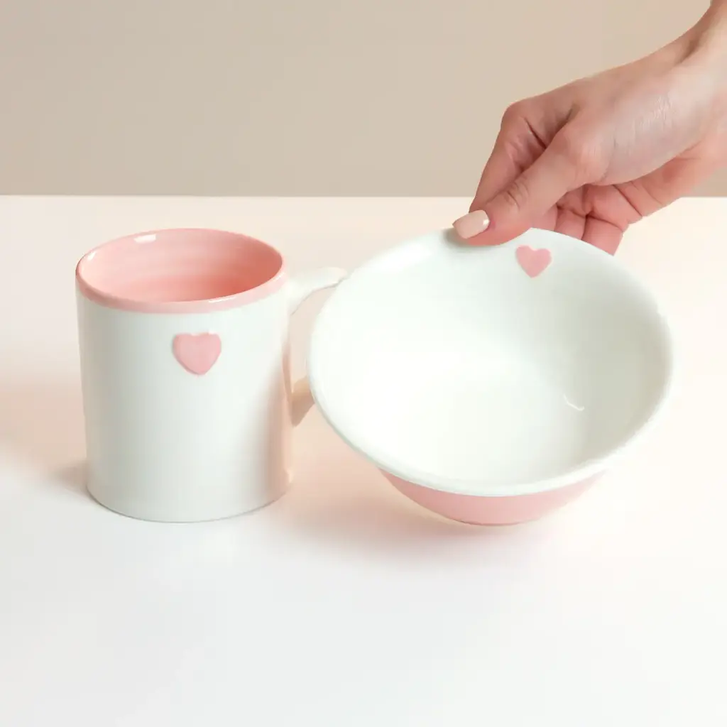 Тарілка глибока МВМ My Home 14 см рожева (KP-48 PINK) - фото 3