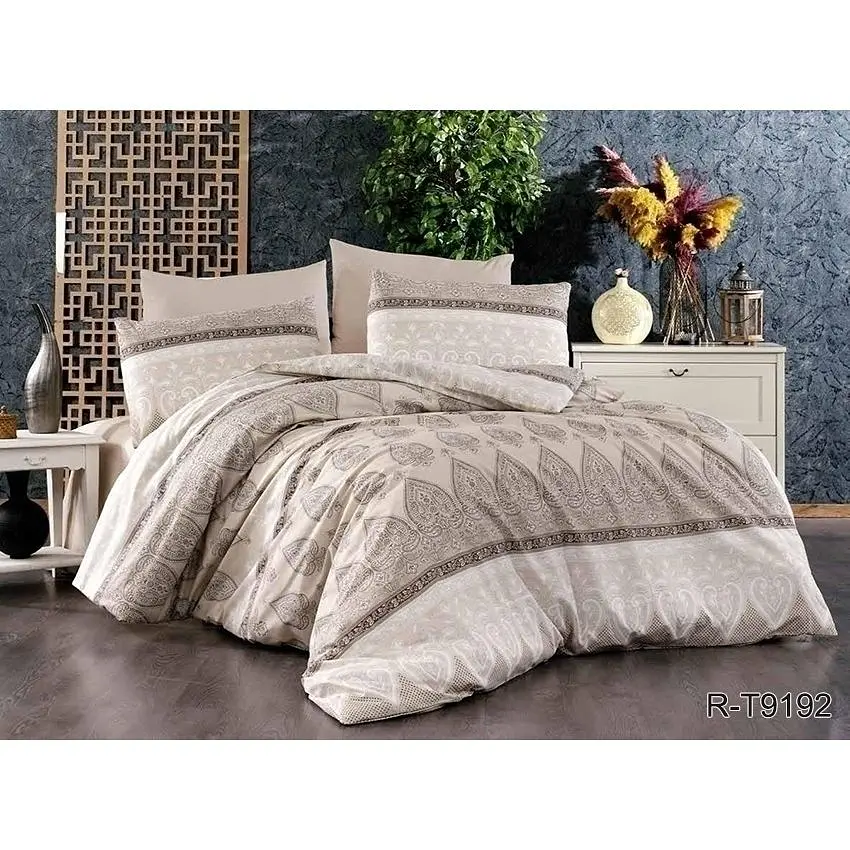Комплект постільної білизни TAG Tekstil з компаньйоном Євро 000210833 (R-T9192)