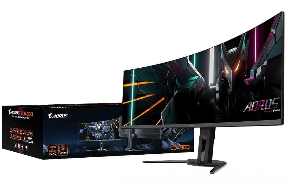 Монітор 49" Gigabyte iтор AORUS CO49DQ Gaming Monitor Curved DQHD OLED 144Hz (AORUS CO49DQ Gaming Monitor) - фото 8
