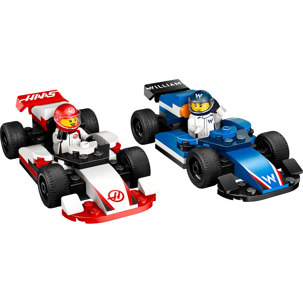 Конструктор LEGO City Автомобілі для перегонів F1 команд Williams Racing та Haas F1, 92 деталі (60464) - фото 3