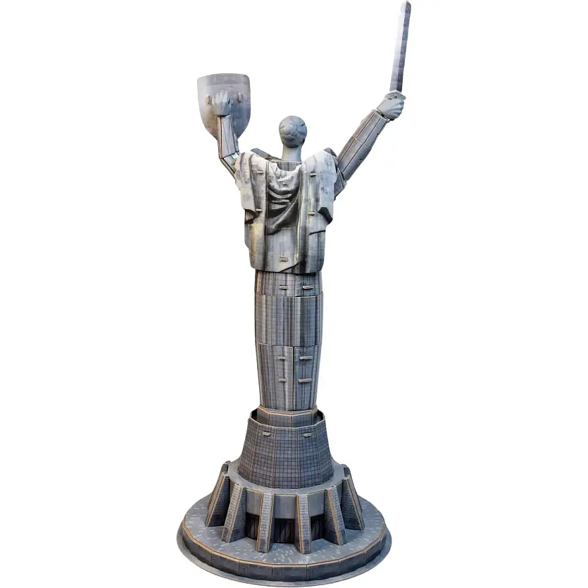 3D пазл UFT Mother Ukraine Motherland Монумент Батьківщина-Мати з AR технологію доповненої реальності 52х21.5 см - фото 2
