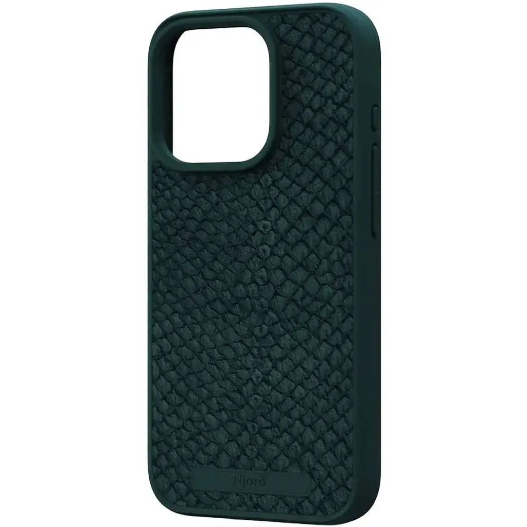 Чехол-накладка Njord Salmon Leather MagSafe Case Green для iPhone 15 Pro (NA53SL02) - фото 2