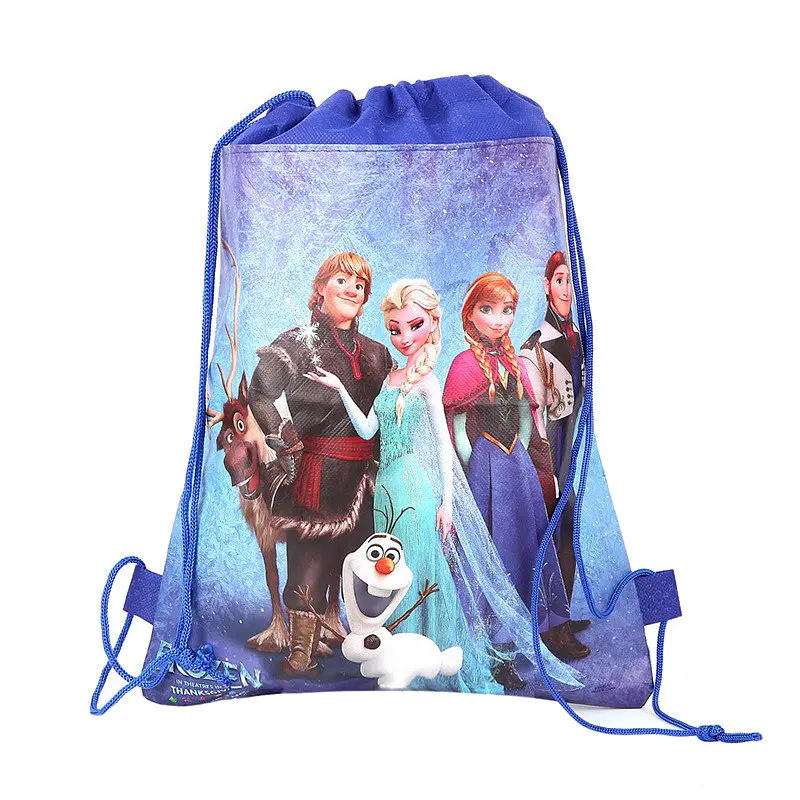 Сумка-рюкзак для взуття Frozen (Фрозен) двосторонній принт, на шнурках – дитячий мішок для школи та спорту