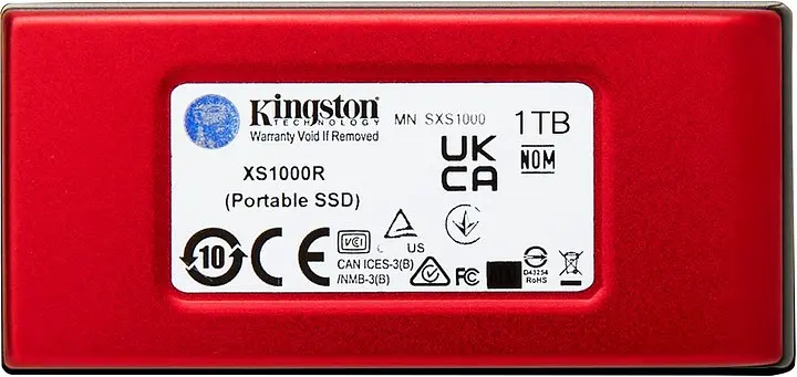 Накопичувач зовнішній SSD portable Kingston RED 1Tb usb 3.2 SXS1000R/1000G - фото 4