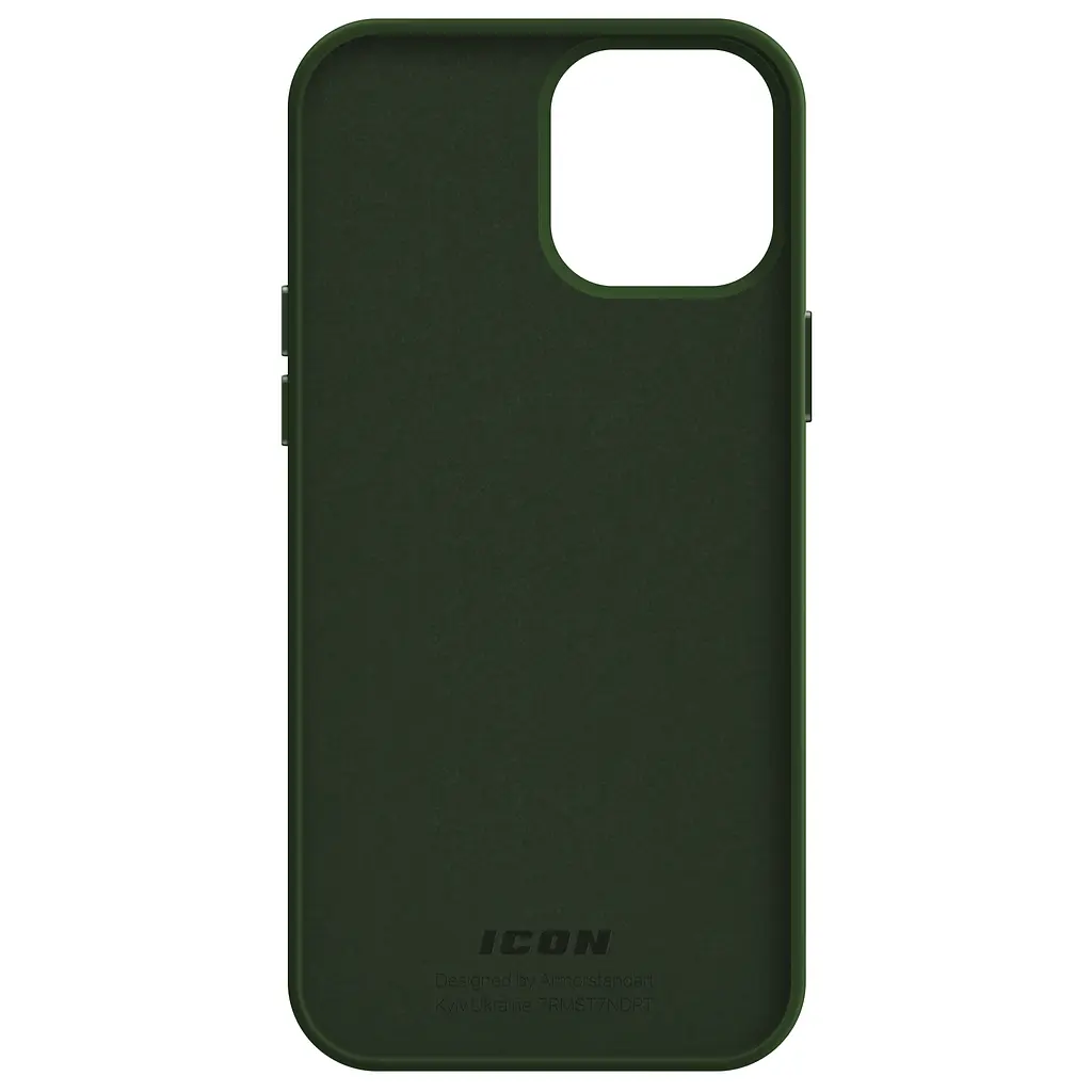 Силиконовый чехол для Apple iPhone 13 Pro Max, ICON2 Case, зеленый, противоударный, панель, защита всего корпуса, матовая поверхность Soft Touch, выступает над дисплеем, совместим с защитными стеклами и пленками, с микрофиброй - фото 2