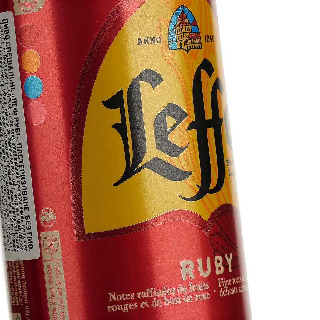 Пиво Leffe Ruby светлое 5% 0.5 л ж/б - фото 3