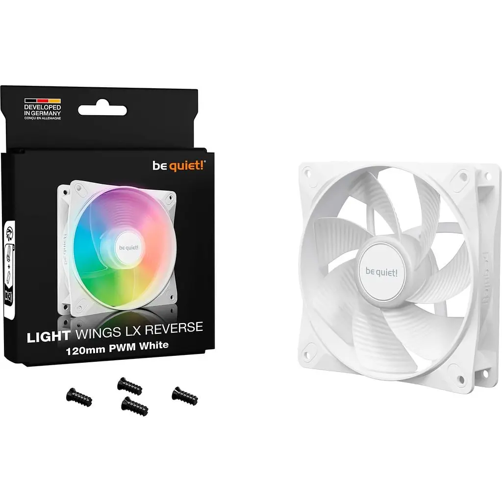 Вентилятор Be quiet! Light Wings LX 120mm PWM Reverse White (BL133) - фото 4