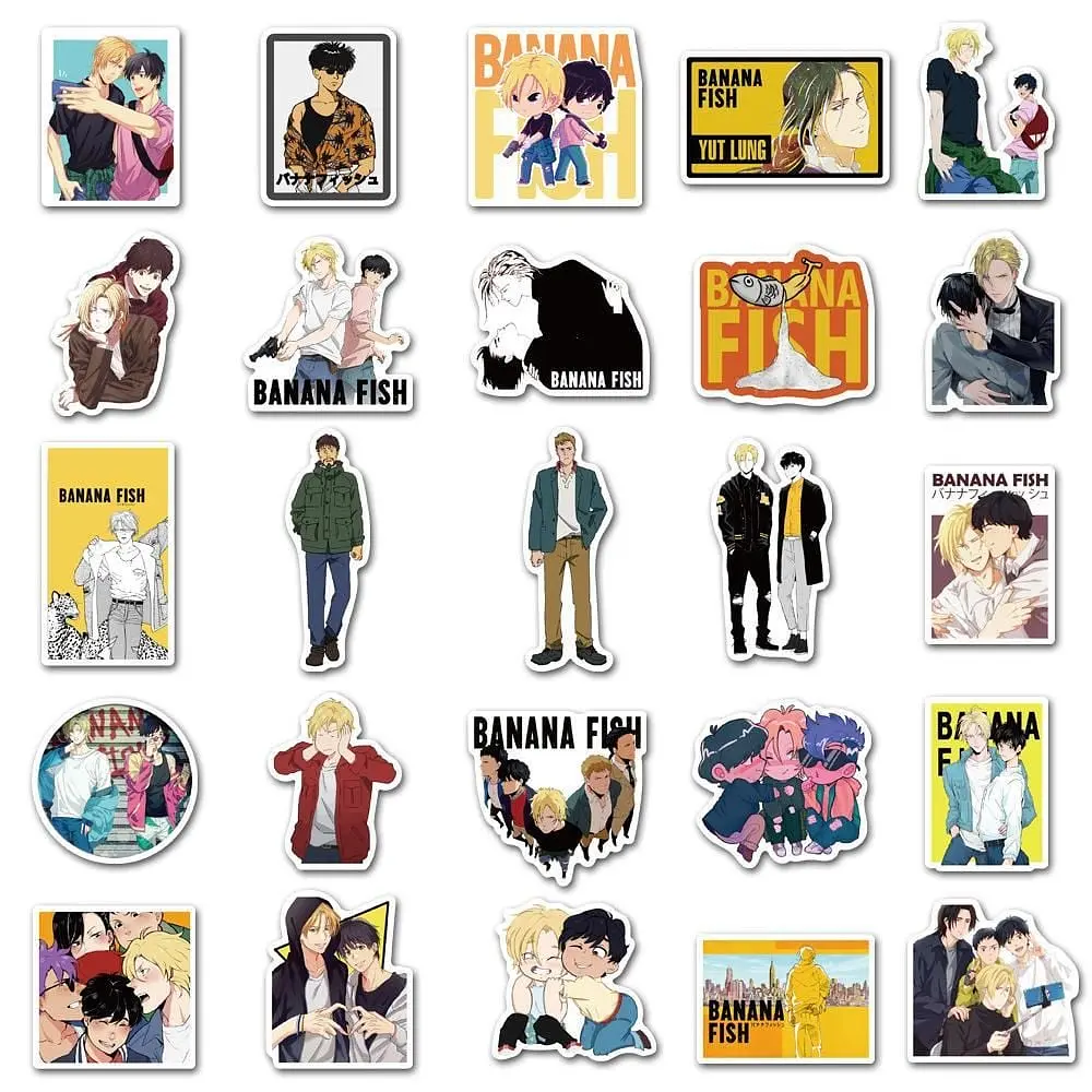 Стикерпак GeekLand Banana Fish 50 штук - фото 3