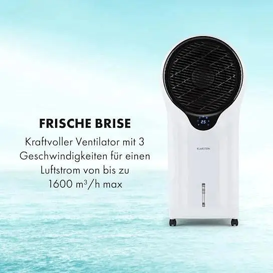 Мобильный вентилятор Klarstein Whirlwind 3 в 1 1600 м³/ч 90 Вт (10029327) - фото 4