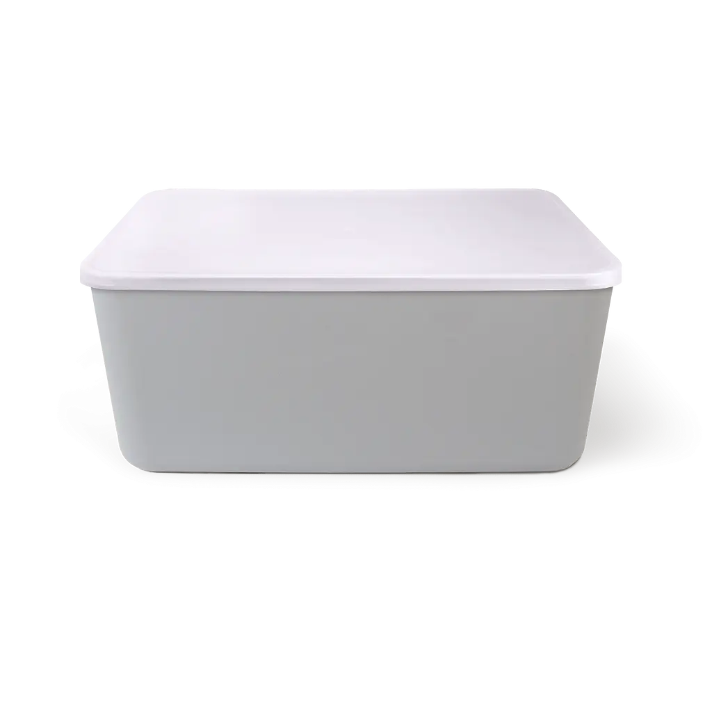 Комплект XL: ящик для хранения МВМ My Home FH-13 XL 360х257х160 мм и крышка FH-16 серый (FH-13/FH-16 GRAY) - фото 3