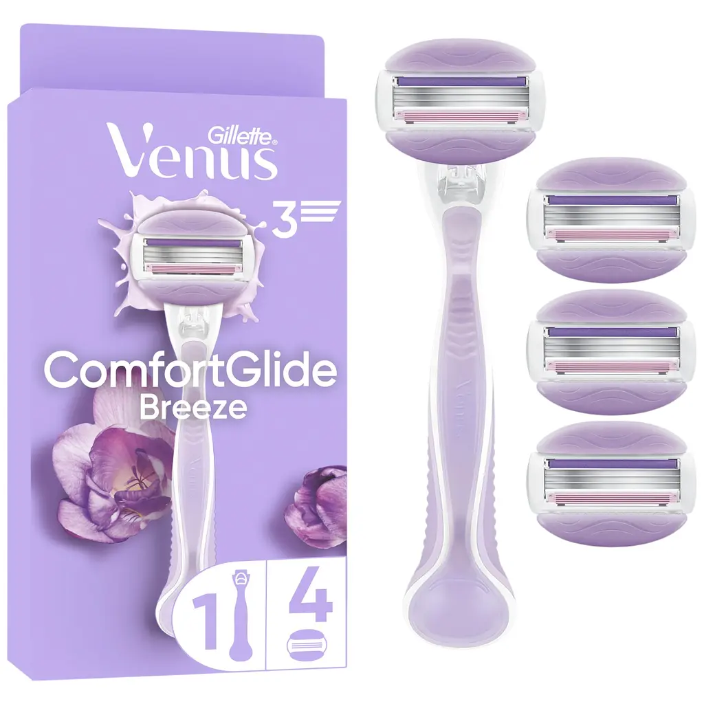 Станок для гоління Gillette Venus ComfortGlide Breeze з 4 змінними картриджами - фото 2