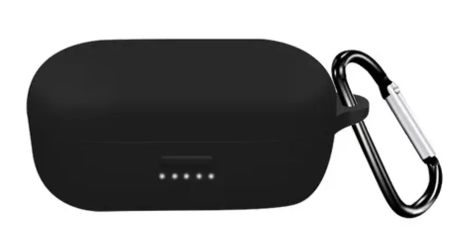 Чохол-накладка DK Silicone Candy Friendly з карабіном для Bose QuietComfort Earbuds (black) - фото 3