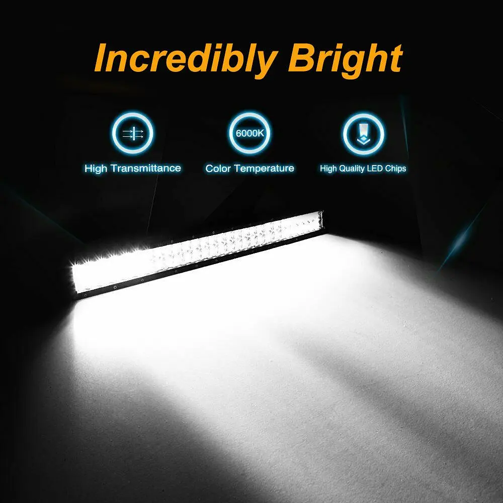 Світлодіодна балка фара LED / 500x100x65 mm / 126W / 3W x 42 / 10-30V / Ближнє та Далеке світло / 1 шт. (D-126W) - фото 6