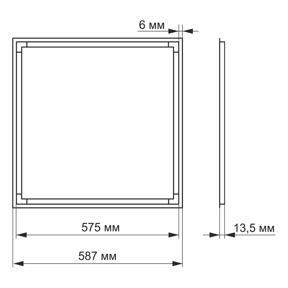 LED панель Videx ART 40W 5000K (23985-000) - фото 4