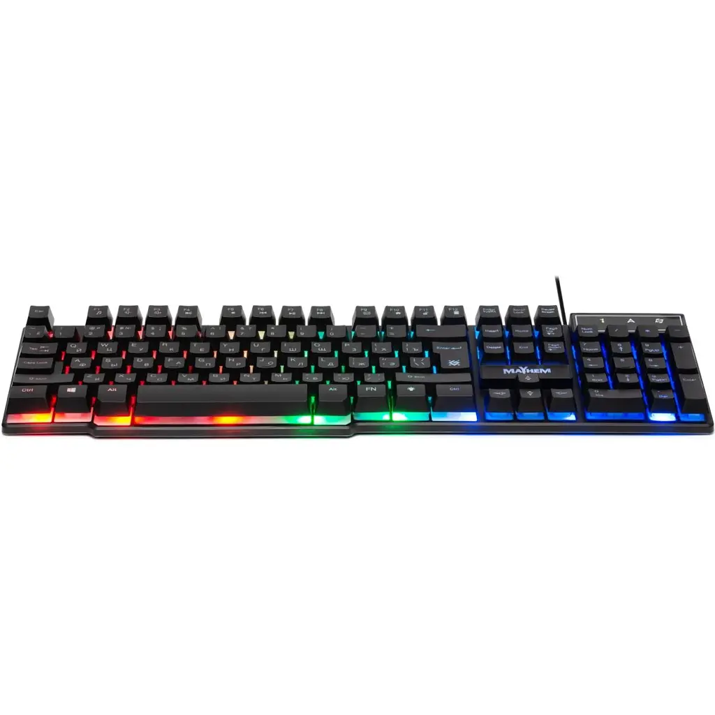 Клавіатура ігрова Defender Mayhem GK-360DL UA RGB,19 Anti-Ghost (45362) - фото 4