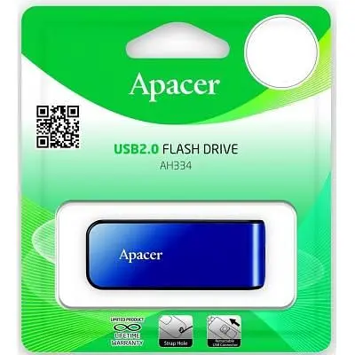 USB флеш накопичувач Apacer 64GB AH334 blue USB 2.0 (AP64GAH334U-1) - фото 6