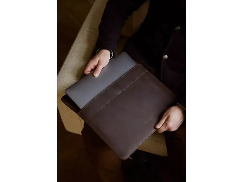 Чохол для ноутбука InCarne Klouz MacBook Air 15 2023-2025 (вінтажний) коричневий (klouz-brown-vintage-air-15) - фото 5