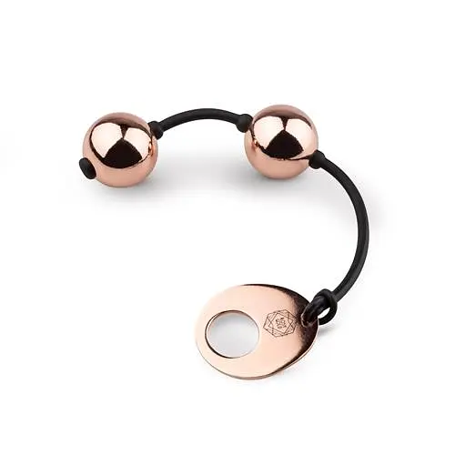 Вагінальні кульки Rosy Gold Nouveau Kegel Balls, 2.8 см, золотистий - фото 2