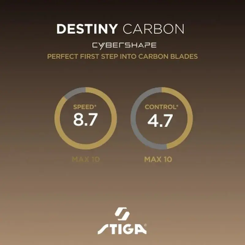 Основа для ракетки Stiga Destiny Carbon Cybershape Master (1600-2602-35) (932080) - фото 7