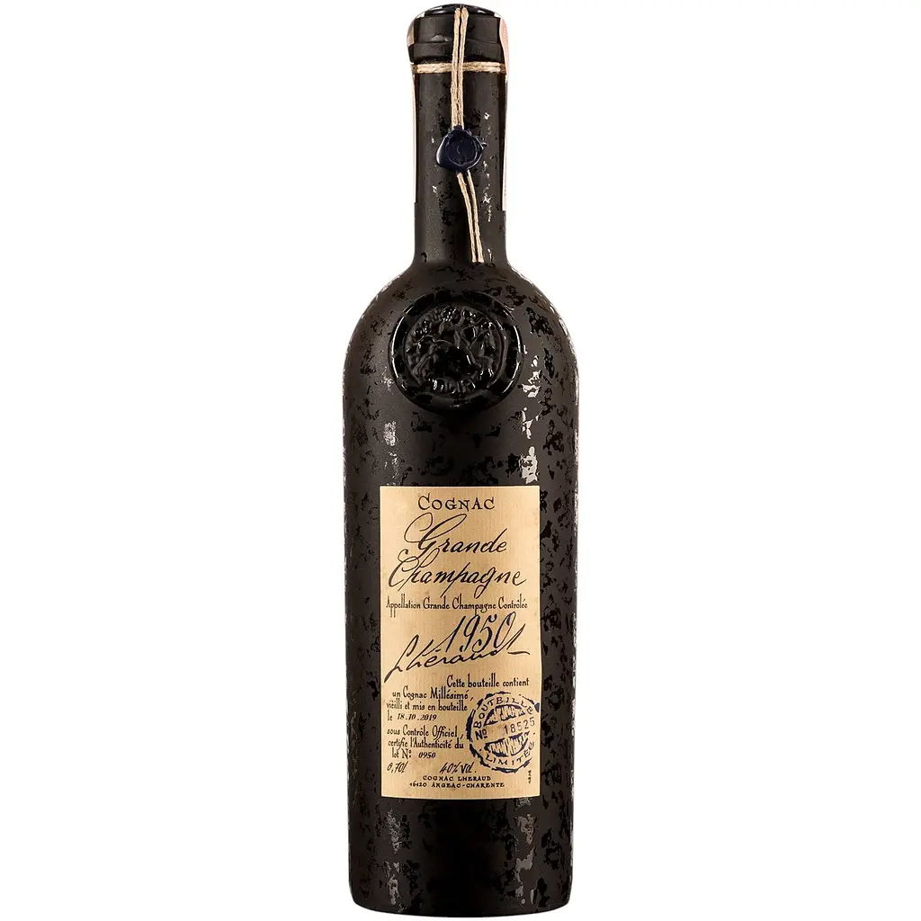 Коньяк Lheraud 1950 Grande Champagne 40% 0.7 л в коробке - фото 2