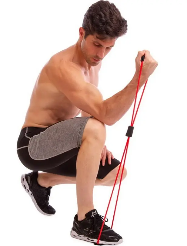 Эспандер EasyFit восьмерка трубчатая фиолетовая (EF-3947-V) - фото 3