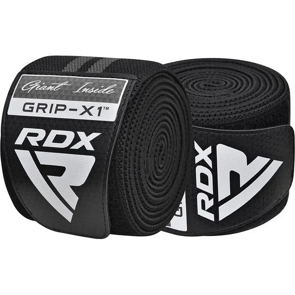 Бинты на колени KR11 GYM Knee Wrap RDX Inc Limited WAH-KR11BG, Black/Grey - фото 6