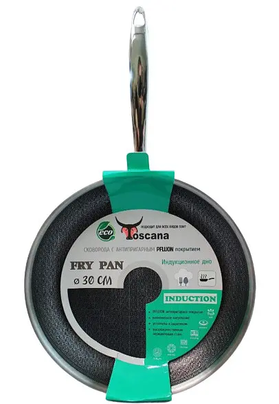 Сковорода Toscana 9090-30 Fry Pan з антипригарним PFLUON покриттям 30 см - фото 4