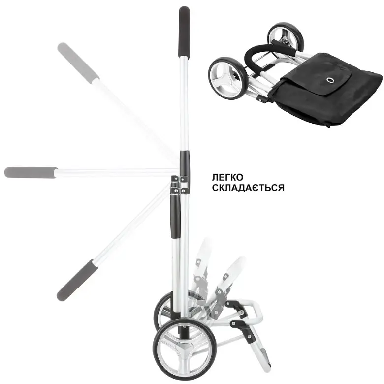 Сумка-візок ShoppingCruiser Foldable Black (604320) - фото 6