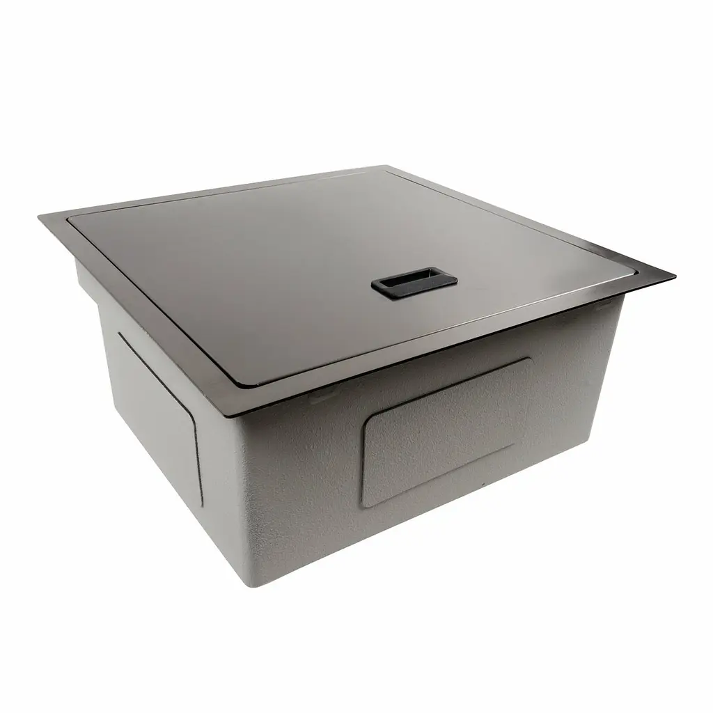 Кухонная мойка скрытая черная Platinum TZ 50x50, Черный - фото 8