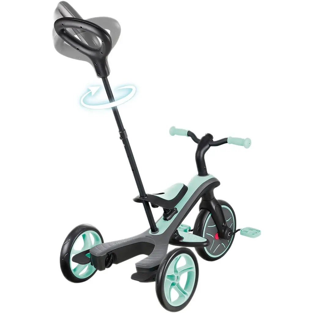 Велосипед триколісний Globber Explorer Trike 4 в 1 м'ятний (632-206-3) - фото 4