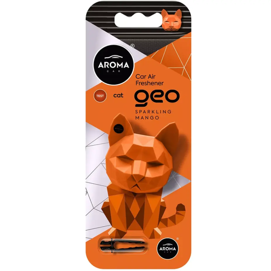 Ароматизатор в авто Aroma Car Geo Cat Polymer Sparkling Mango (5904224120597) - фото 2