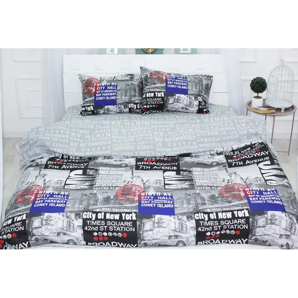 Постільна білизна MirSon Бязь Ranforce Elite 17-0034 Celeste 110x140 (2200004662114)