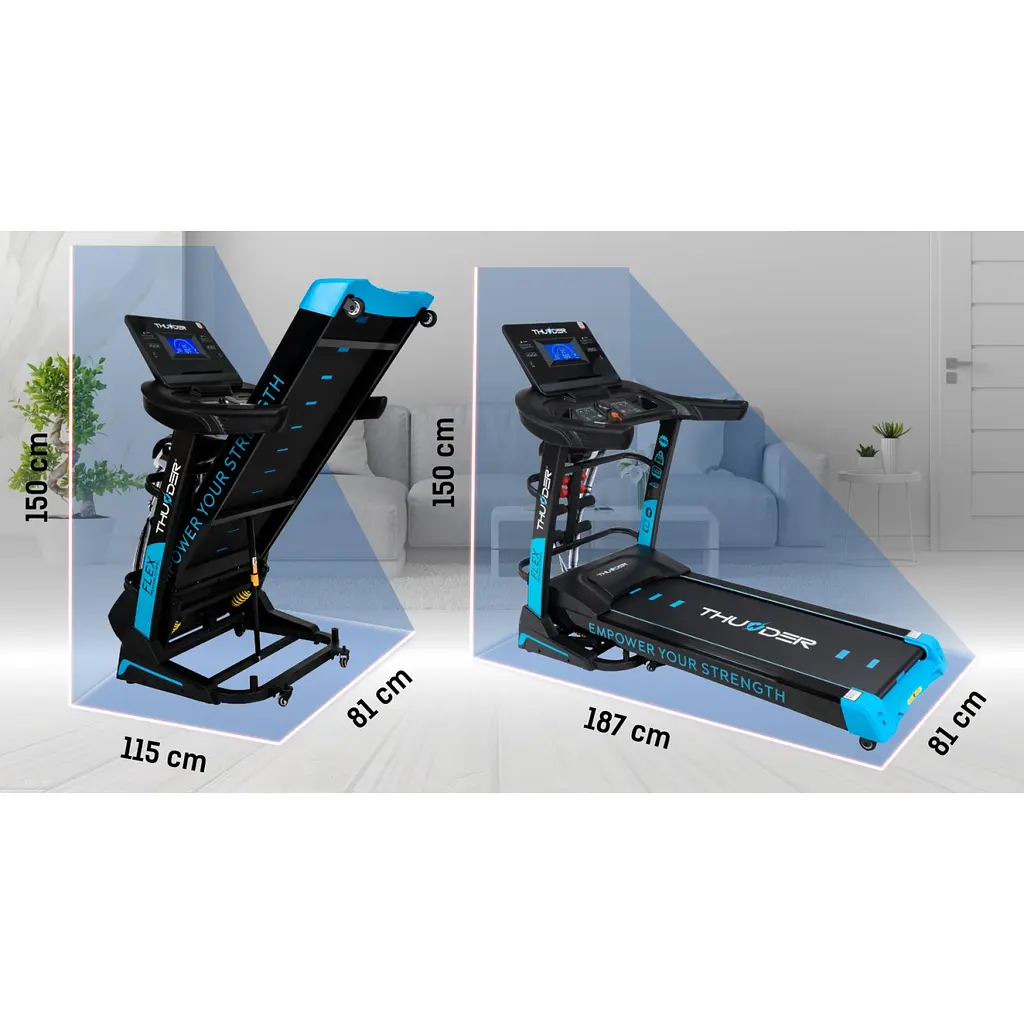 Беговая дорожка THUNDER Flex-DS Black - фото 4